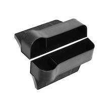 Teltree 2 Adet Araba Koltuk Aralığı Saklama Kutusu, Çok Fonksiyonlu Boşluk Depolama, Siyah, Usb Şarj Açığı, Araç İçini Düzenli Tutar