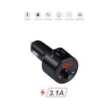G10 Pd Şarj Özellikli Dijital Göstergeli Bluetooth Fm Transmitter Siyah