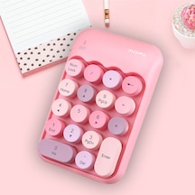 Klyvera Mofii Kablosuz Sayısal Tuş Takımı Usb Alıcılı Numpad Pembe Siyah