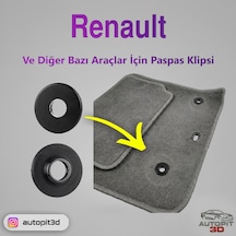 Renault Ve Bazı Araçlarla Uyumlu Paspas Klipsi 2 Adet