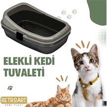 Plastart Açık Kedi Tuvaleti Elekli