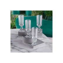 6 Lı Kristal Cam Kahve Yanı Su Bardağı Kadeh Kupa Bardak