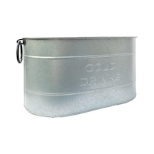 Cold Drink Oval İçecek Kovası Gri