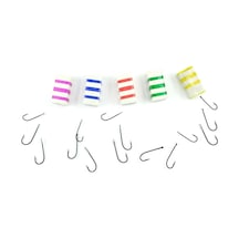 Balık Av Dünyası Lüfer Takım 3 Iğne Double Misina Glow 3 Iğneli