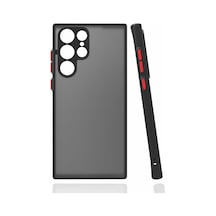 Zore Galaxy S22 Ultra Uyumlu Nvth Hux Kılıf-siyah