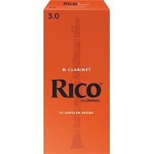 D'addario Rca2530 Rico Bb Klarnet Kamışı No: 3.0 Orta Seviye/eğitim - 25'li Paket Eğitim Kurumları İçin Ekonomik Kutu Ve Dengeli Performans