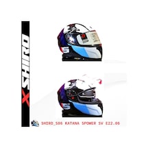 Shiro100206 Fullface Katana Smsport  Sunvizor Kask