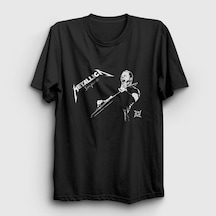 Presmono Unisex Jaymz Metallica T-shirt Siyah