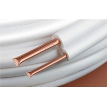 İzolasyonlu Boru Beyaz Çiftli 1/4"0,80 + 1/2"0,80 9 Mm Vrv 25.07.038