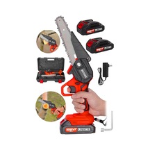 Alman 128 Vf 10 Ah Çelik Şanzuman Akülü Dal Kesme Budama Testere Bıçkı Makinesi + Yedek Zincir
