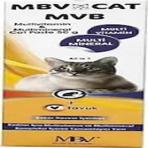 Mbv Kedi Maltı Ve Multivitamin Macunu 50 Gr - Tüy Dökülmesini Ve Kusmayı Önleyici
