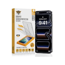 Buff Apple Uyumlu iPhone 18 Pro / 17 / 17 Pro / 16 Pro 5D Glass Easyfit 2 Adet Ekran Koruyucu