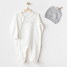 Andywawa Mommy's Little Star Bebek Tulum Takım Ac25705 Ekru