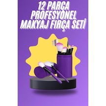 12 - 410 - Parça Makyaj Fırça Seti Profesyonel Fondöten Allık Far - Flzdgnkr - Kontür Fırçası