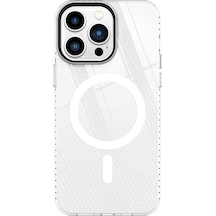 Mey İthalat Apple Uyumlu iPhone 14 Pro Kılıf Beta Magneticsafe Silikon - Şeffaf