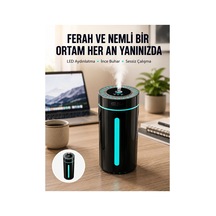 Yeni Ultrasonik Nemlendirici Led Işıklı Aromaterapi Difüzör Sessiz Çalışma Yeni Nesil Trend