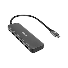 S-link Sw-u518 Gri Metal Usb 3.. To 3-usb3.0, 1-typec Pd 1-4k Hdmı Adaptör