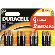 Duracell LR6/MN1500 AA Pil Kalem 8'li
