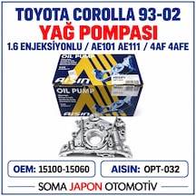 Corolla 93-02 1.6 Enjeksiyonlu Ae101-ae111-4af 4afe Yağ Pompası Aısın Opt-032