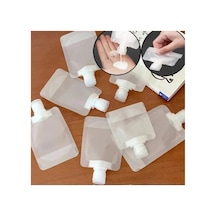 Herşeytrend 3 Adet 100ml Krem Şampuan Kabı Tekrar Kullanılabilir Set Çok Renkli