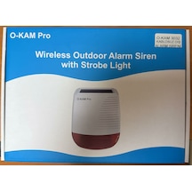O-kam 3032 Kablosuz Dış Alarm Sireni Solar Panelli