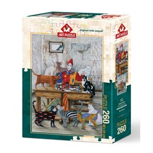 Eduludo Renkli Kediler 260 Parça Puzzle