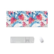 900x400x5mm Ofis Öğrenme Kauçuk Mouse Pad Masa Mat 11 Tropikal Yağmur Ormanı