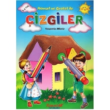 +5 Yaş Hansel ve Gratel ile Çizgiler Kitabı Yumurcak Yayınları