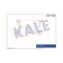 KALE OTO Radyatör 347100 Turbo Radyatörü Daily 89- 630X202X65