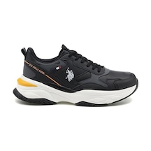 U.s. Polo Assn. Solidar 4pr Cilt Erkek Sneaker Spor Ayakkabı 867800000666 01 Siyah Siyah