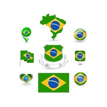 Brezilya Sticker Set