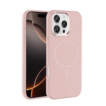 Apple Uyumlu iPhone 16 Pro Kılıf M-safe Şarj Özellikli Metal Kamera Çerçeveli Zore Edi Silikon Kapak Rosegold Apple Uyumlu iPhone 16 Pro Kılıf M-safe Şarj Özellikli Metal Kamera Çerçeveli Zore Edi Silikon Kapak Rosegold