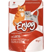 Enjoy Pouch Kuzulu Kedi Konservesi 85 Gr