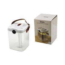 2 Litre Hava Nemlendirici - Usb Şarjlı - Işıklı - Buhar Makinesi - Koku Giderici Şeffaf