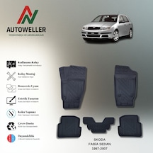 Skoda Fabia 1999-2007 Uyumlu Havuzlu Oto Paspas