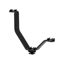Dslr Makineler İçin V Bracket Üç Grişli Flaş, Led, Mikrofon Tutucu