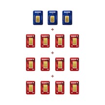 Nadir Gold 24 Ayar 19,5 Gram Külçe Altın 3 Adet 2,5 Gram Külçe Altın + 12 Adet 1 Gram Külçe Altın