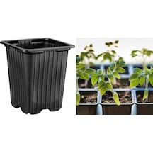 THERMOFORM KARE VAKUM SAKSI 100 ADET - ÜRETİM SAKSISI 9 CM