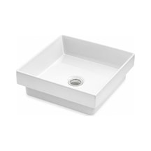 Tezgah Üstü Lavabo Kare 40 Cm Beta Esv-6240 Beyaz