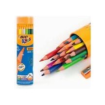 Bic Kids Evolution Kuru Boya Kalemi 12+1 Metal Tüp .
