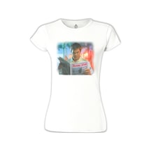 Dexter - Miami Star Beyaz Kadın Tshirt 001