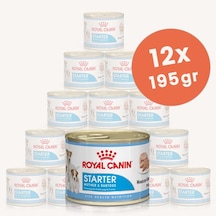 Royal Canin Starter Mousse Mother & Baby Dog Konserve Yavru Köpek Maması 12 x 195 G