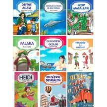 Uzaya Giden Tren , Falak,heıdı,80 Günde Devri Alem 9 Kitap Set