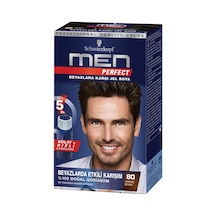 5 Adet Men Perfect 80 Kahve Siyah Erkek Saç Boyası 80 Ml