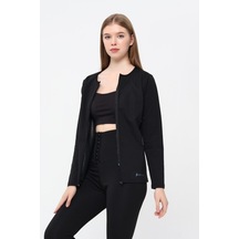 Norcia Sports Fermuarlı Uzun Kollu Body Ve Premium Agraflı Tayt Takım Siyah - 196116494 Siyah - 196116494 Siyah