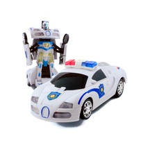 Ap-44 Dönüşen Robot Olan Oyuncak Polis Arabası Çarp Ve Devam Et