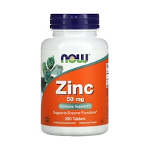 Now Foods: Zinc Çinko Immune Support 50 Mg, 250 Tabs