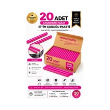Midex Örf-bt-25pk-10x Pembe Ritim Çubuğu Örf Aletleri Seti 25 Cm Karbon Fiber Toptan Paket 10 Çift Tek Renk
