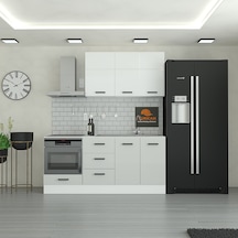 190 Cm Mutfak Dolabı Mdf Kapak Tezgah Dahil Yrkn190 100 Gümüş 190 Cm Mutfak Dolabı Mdf Kapak Tezgah Dahil Yrkn190 100 Gümüş
