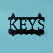 Deco Keys Anahtarlık - Siyah - 22x10 Cm